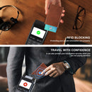 Carteira Masculina TOYFID em Liga de Alumínio com Revestimento em Couro Genuíno