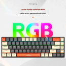 Teclado Mecânico T61 68 Teclas — RGB Dinâmico | Compacto | USB