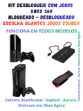 Kit HD Externo Desbloqueie Você Mesmo XBOX 360 COM JOGOS - 120GB a 1TB - METODO P/ BLOQUEADO & DESBLOQUEADO