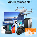 Cartão de Memória SomnAmbulist MicroSD (TF) 64GB High Speed para Mobile, Drone, Áudio e Câmeras