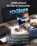 ORICO M.2 SSD Enclosure USB C Hub Splitter PD100W Extension Docking Station 10Gbps M2 NVMe SATA External Case 4K 60Hz HDMI-Com