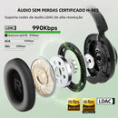 Fone de Ouvido OneOdio A6 ANC Bluetooth 6.0 com Cancelamento Ativo de Ruído -48dB, Hi-Res LDAC e App