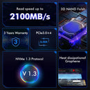 SSD HUADISK NVMe M.2 PCIe 3.0 – 128GB a 1TB | Alta Velocidade para Notebook e Desktop