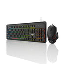 Kit Teclado Mouse Gamer KEEDI-TEC813 Membrana LED USB