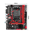 Kit Placa-Mãe JIESHUO A520M com Processador Ryzen AM4, Suporte a Memória DDR4 Dual Channel 3200MHz, Compatível com Cooler, Slot M.2 NVMe, 4× SATA 3.0 e Windows 11