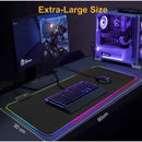 MousePad Gamer RGB XXL 80×30cm com 10 Modos de Iluminação