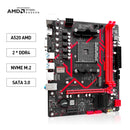 Kit Placa-Mãe JIESHUO A520M com Processador Ryzen AM4, Suporte a Memória DDR4 Dual Channel 3200MHz, Compatível com Cooler, Slot M.2 NVMe, 4× SATA 3.0 e Windows 11