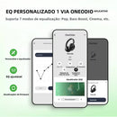 Fone de Ouvido OneOdio A6 ANC Bluetooth 6.0 com Cancelamento Ativo de Ruído -48dB, Hi-Res LDAC e App