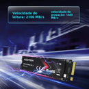 SSD KOOTION X15Lite NVMe M.2 PCIe alto desempenho, ideal para acelerar o sistema, reduzir tempos de carregamento e melhorar a performance de Consoles, notebooks e desktops compatíveis.