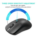 Mouse Sem Fio 2.4G Ergonômico com DPI Ajustável (800 - 1600), Leve e Recarregável, Ideal para Escritório e Jogos – Compatível com PC, Notebook, Mobile e MacBook Pro
