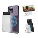 Carteira Masculina TOYFID MagSafe em Metal com Pop-Up, Proteção RFID e Suporte Ajustável